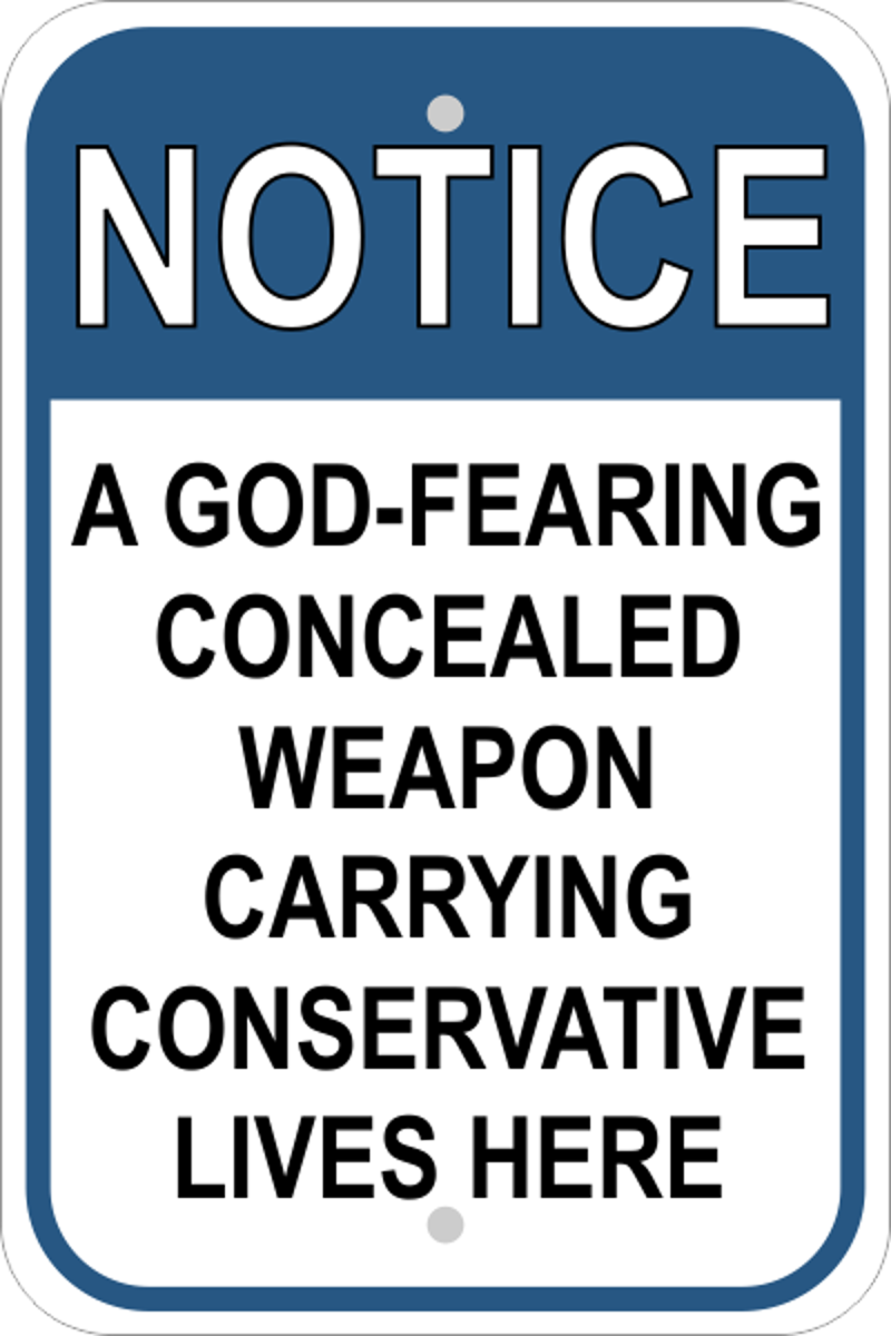 Conservative Gun Owner Sign