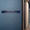 2 x 12 silver aluminum wall holder for a name plate