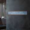 2 x 12 rose gold aluminum wall holder for a name plate