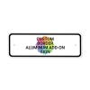 Custom Border 4" x 12" Aluminum Add-On Sign