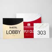 Custom ADA Sign - Modern Arch Design