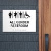 Custom ADA Sign for an all gender restroom