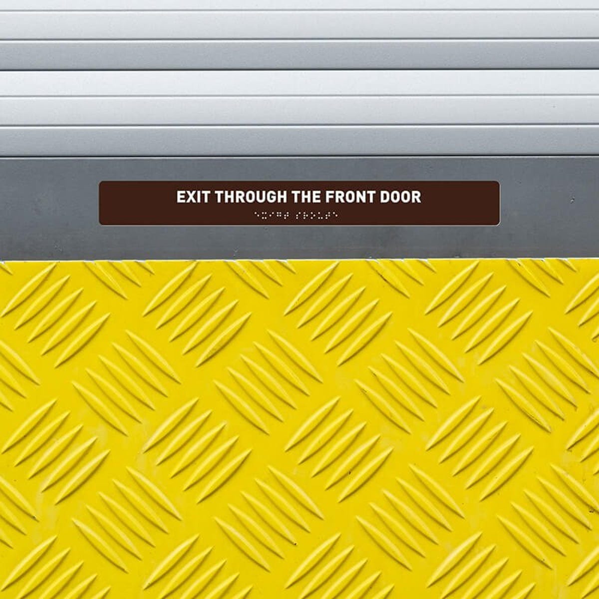 Custom ADA sign for an exit
