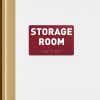 Custom ADA sign for a storage room