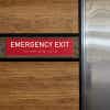 Custom ADA sign for an emergency exit