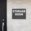 Custom ADA sign for a storage room