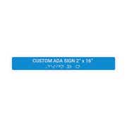 ADA 2" x 16" Horizontal Sign