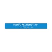 ADA 2" x 16" Horizontal Sign