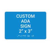 ADA 2" x 3" Horizontal Sign
