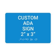 ADA 2" x 3" Horizontal Sign