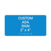 ADA 2" x 4" Horizontal Sign