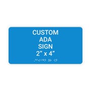 ADA 2" x 4" Horizontal Sign