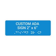 ADA 2" x 6" Horizontal Sign