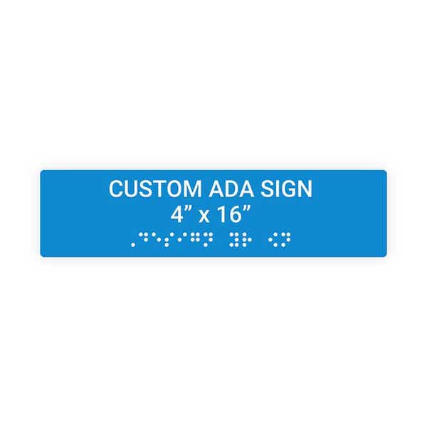 ADA 4" x 16" Horizontal Sign