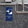 Custom ADA sign for a stairway exit