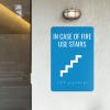 Custom ADA sign for stairs