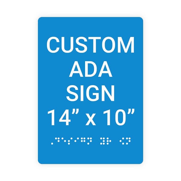 ADA 14" x 10" Vertical Sign