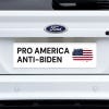 Pro America Anti-Biden bumper sticker on a white truck