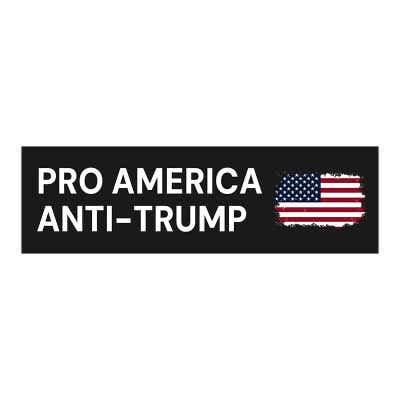 Anti-Trump Political Bumper Sticker