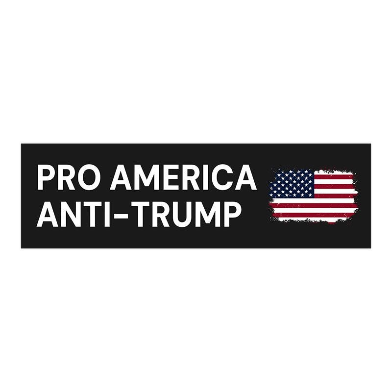 Anti-Trump Political Bumper Sticker