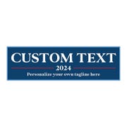 Custom Text Political Bumper Sticker