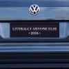 Literally Anyone Else Bumper Sticker on a gray car