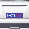 None of the Above Political Bumper Sticker on the bumper of a white car