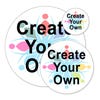 Create Your Own Round Full Color Bumper Sticker | Multiple Sizes