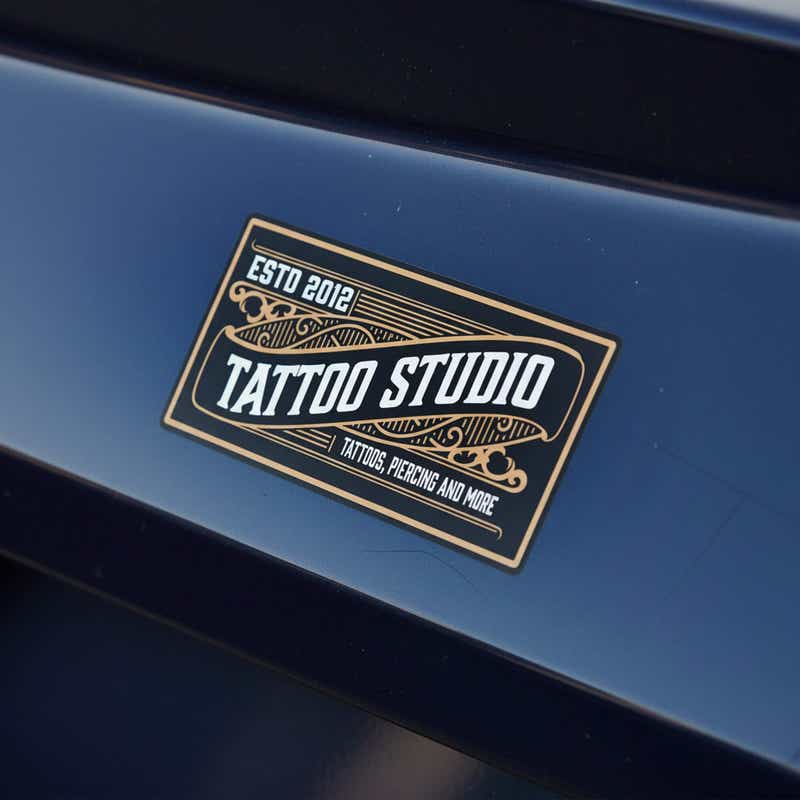 Custom horizontal full color sticker