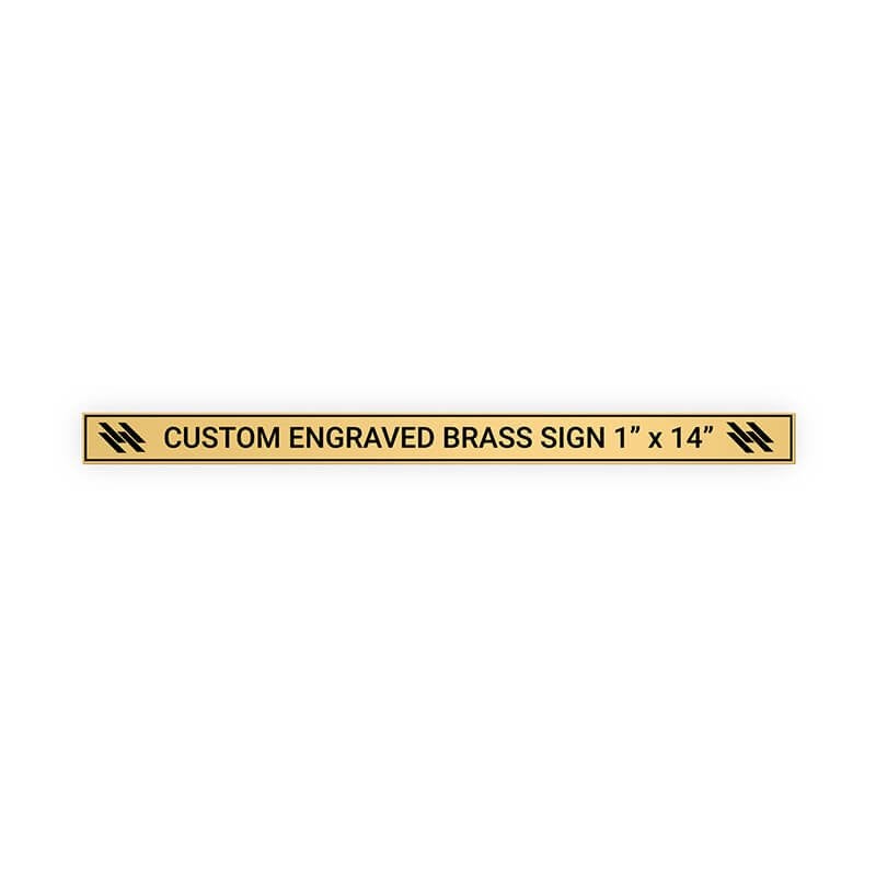 Horizontal Engraved Heavy Brass Signs 1