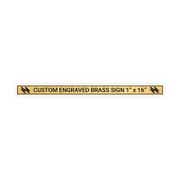 Horizontal Engraved 1" x 16" Heavy Brass Signs