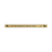 Horizontal Engraved 1" x 16" Heavy Brass Signs