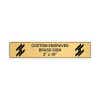 Horizontal Engraved Heavy Brass Signs 2" x 10"