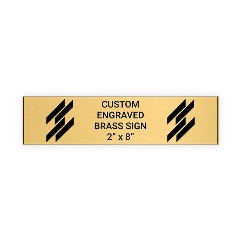 Horizontal Engraved Heavy-Duty Brass Plate 2