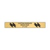 Horizontal Engraved Heavy Brass Signs 3" x 22"