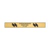Horizontal Engraved Heavy Brass Signs 3" x 24"