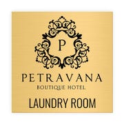 Pick Your Size Custom Horizontal Engraved Brass Sign Over 3" Tall