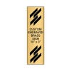 Vertical Engraved Heavy Brass Signs 10" x 3"