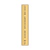 Vertical Engraved Heavy Brass Signs 18" x 3"