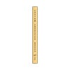 Vertical Engraved Heavy Brass Signs 22" x 2"