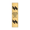 Vertical Engraved Heavy Brass Signs 24" x 6"