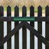 Engraved Sign Horizontal 3" x 18" on a gate