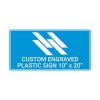 Engraved Sign Horizontal 10" x 20"