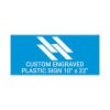 Engraved Sign Horizontal 10" x 22"