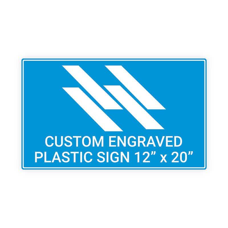 Engraved Sign Horizontal 12" x 20"
