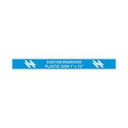 Plastic Engraved 1" x 10" Horizontal Sign
