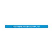 Plastic Engraved 1" x 14" Horizontal Sign