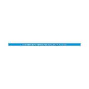 Plastic Engraved 1" x 22" Horizontal Sign