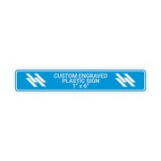 Plastic Engraved 1" x 6" Horizontal Sign