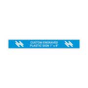 Plastic Engraved 1" x 8" Horizontal Sign